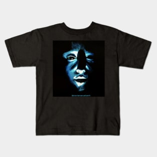 Staring Blue face Kids T-Shirt